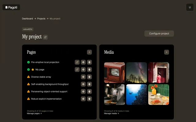 Pagoti Dashboard