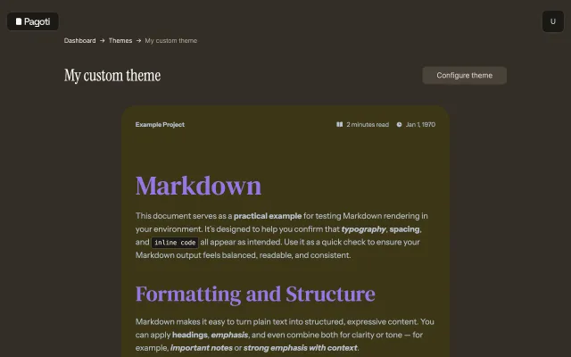 Publish pages